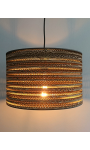 Cylindryczna lampa wisząca z tektury - TAMBURO 35