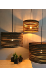 Cylindryczna lampa wisząca z tektury - TAMBURO 35