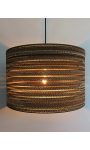 Cylindryczna lampa wisząca z tektury - TAMBURO 55