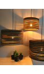 Cylindryczna lampa wisząca z tektury - TAMBURO 55