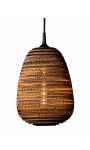 Wisząca lampa z tektury - ORGANIC M