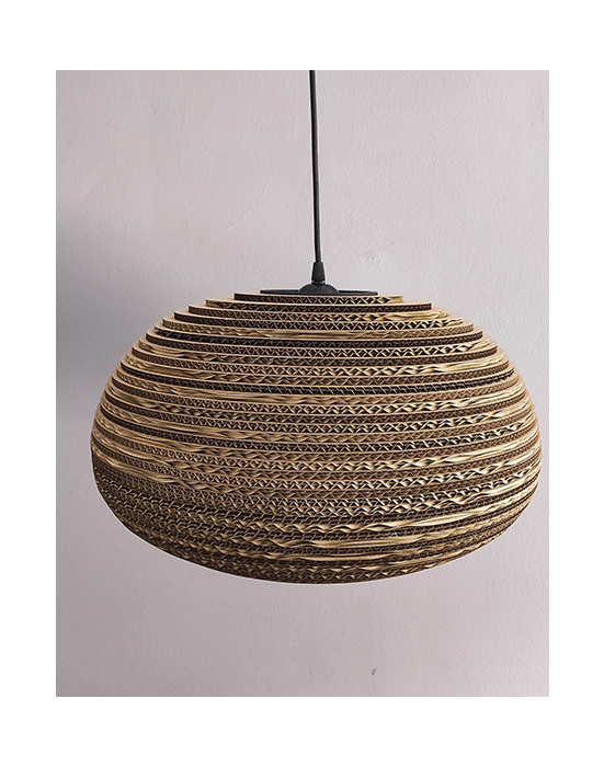 Wisząca lampa z tektury - ORGANIC XL