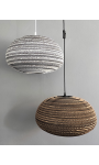 Wisząca lampa z tektury - ORGANIC XL